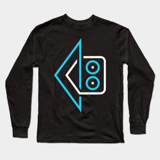 Sideways House With Speakers Long Sleeve T-Shirt